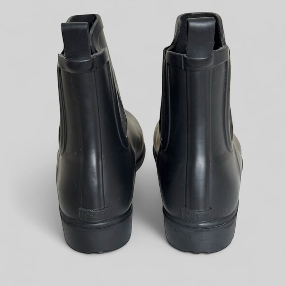 NIB JCrew Mercantile Chelsea Ankle Rain Boots Woman's sz 11 Black Lug Sole - Picture 4 of 13